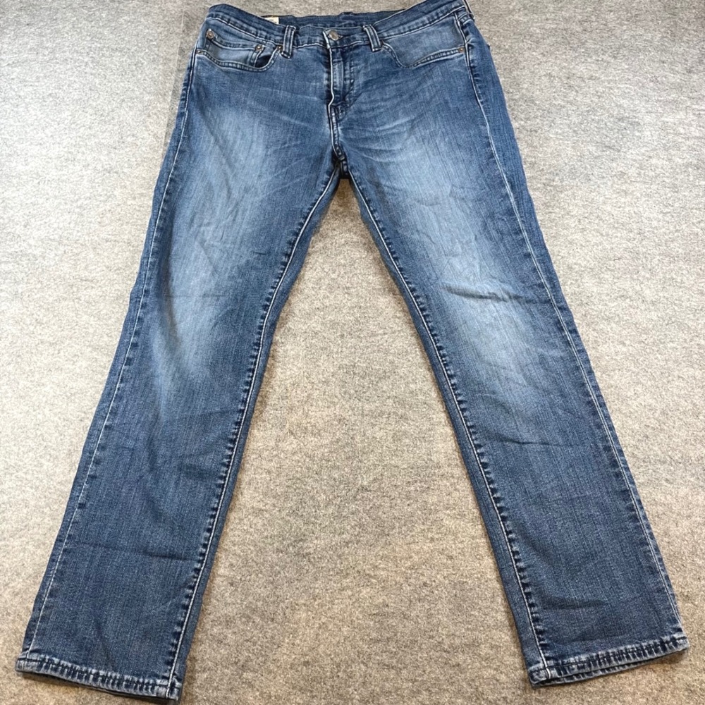 Levi's Mens 511 Slim Fit Blue Medium Wash Denim Jeans W34 L30‎ Stretch WaterLess